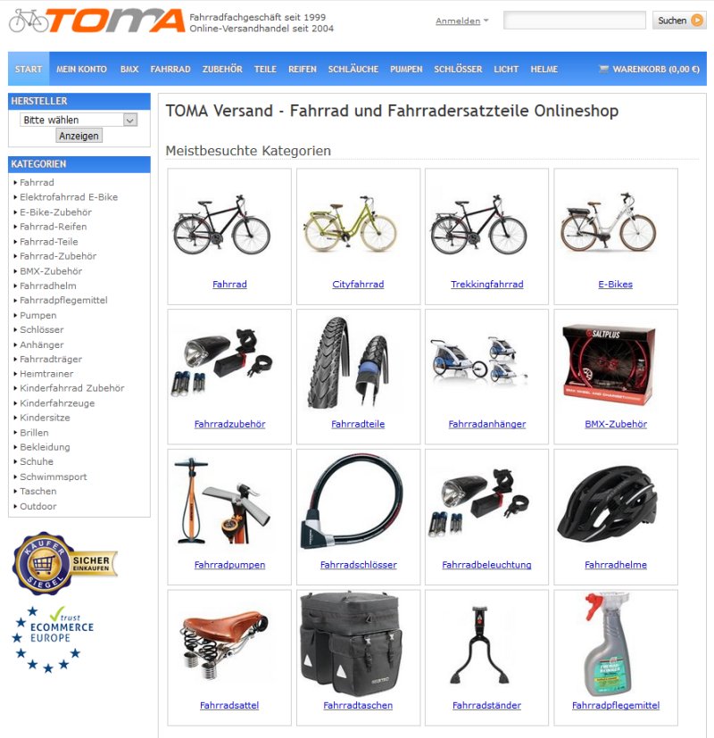 Fahrradzubehör Online Shop